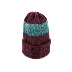 Short Stack - Adult Unisex - merlot heather/toothpaste green fade
