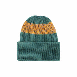 Short Stack - Adult Unisex - lagoon green heather/gold fade