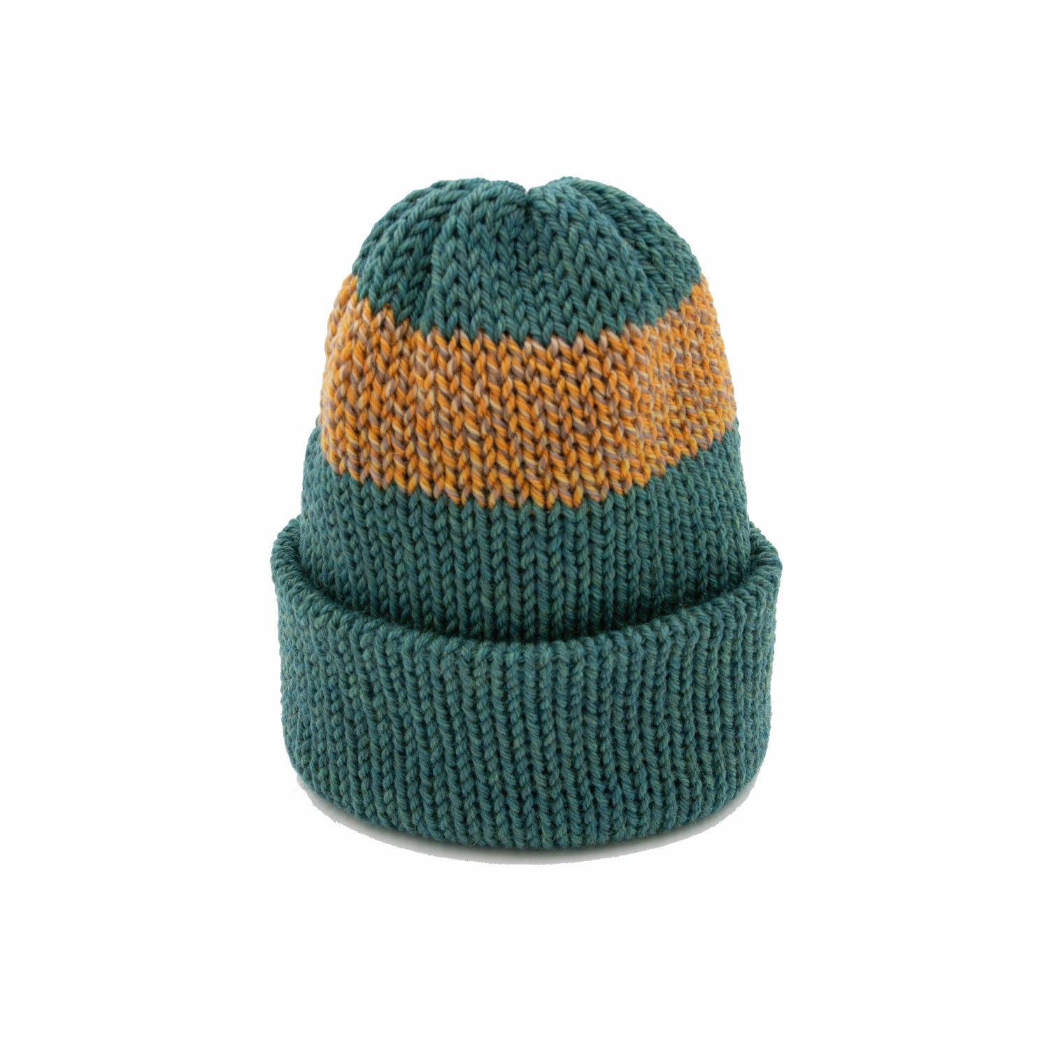 Short Stack - Adult Unisex - lagoon green heather/gold fade