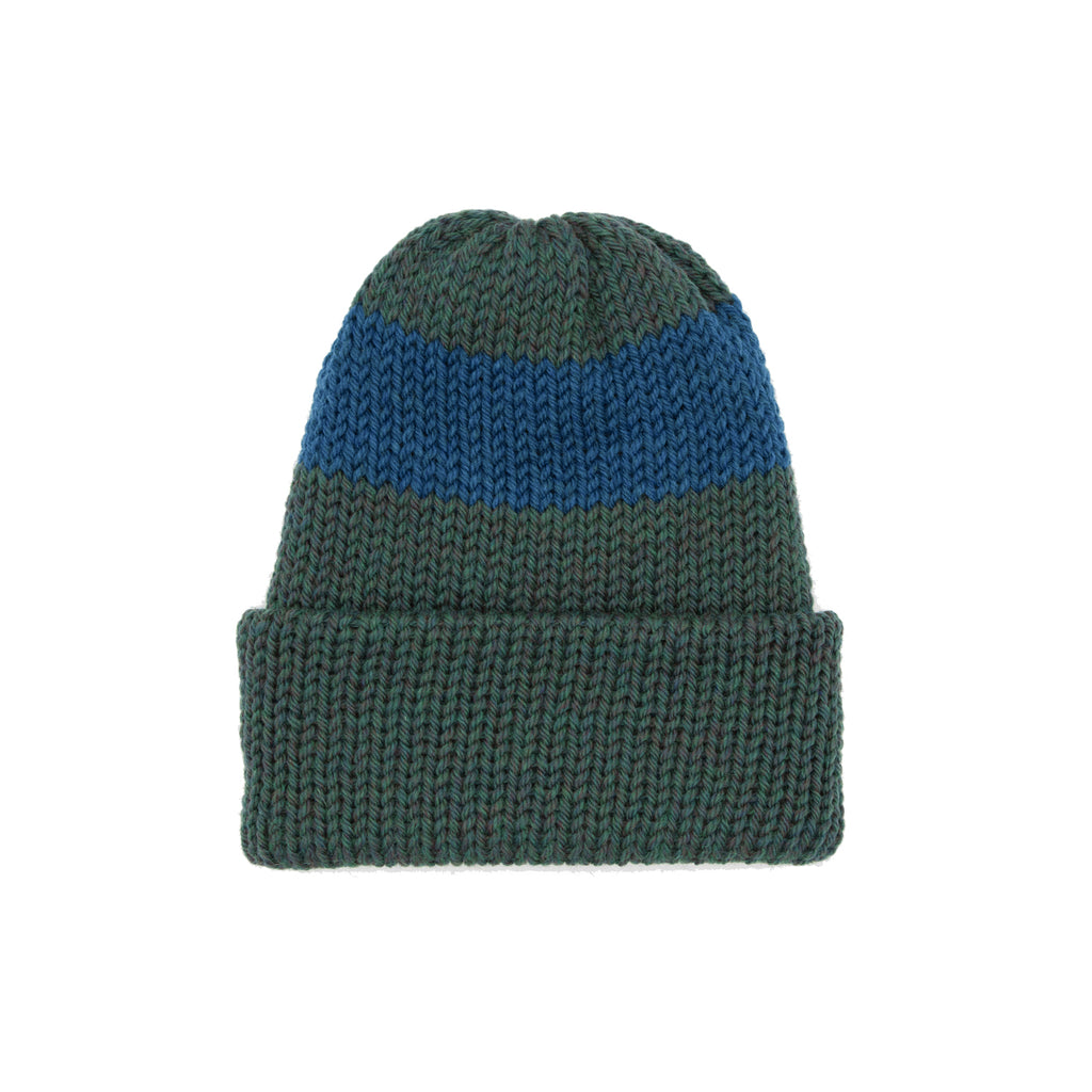 Short Stack - Adult Unisex - heathered rainforest green/heathered blue jay