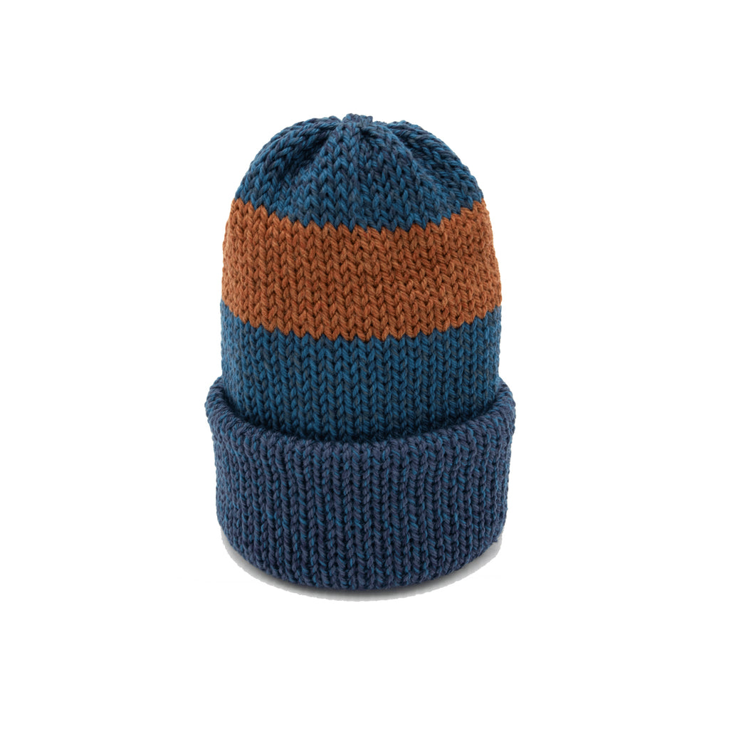 Short Stack - Adult Unisex - heathered blue jay/brick red